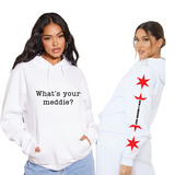 RUN 4 Meddie Unisex White Hoodie